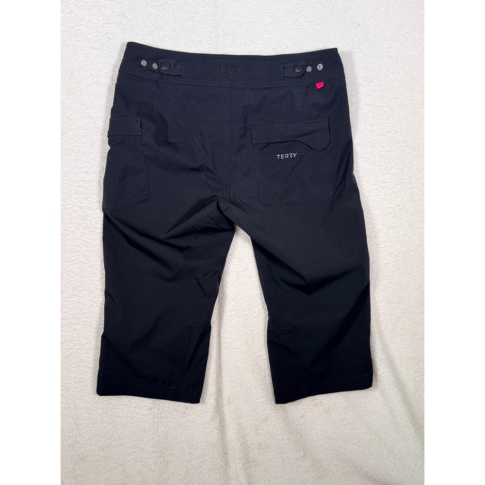 Terry Precision Womens Black Cycling Knickers Bike Shorts Capris Nylon Spandex - Picture 12 of 12